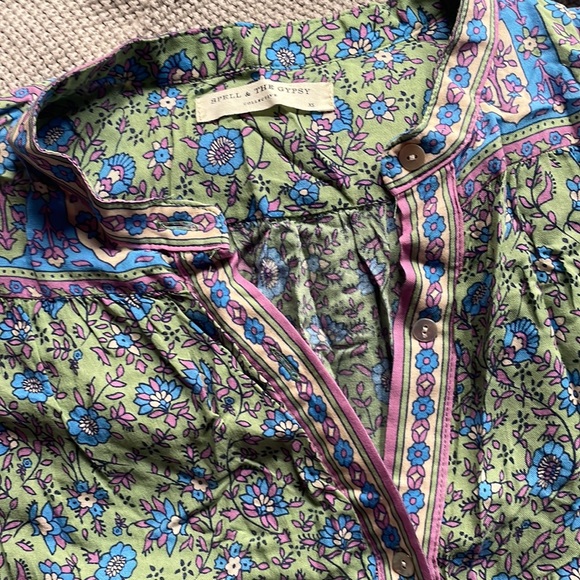 Spell Jasmine button front flutter dress - Picture 3 of 7